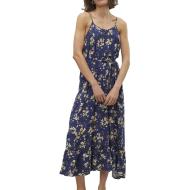 Robe Marine/Jaune à Motifs Femme Vero Moda Easy Joy
