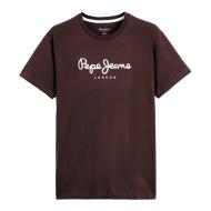 T-shirt Marron Homme Pepe jeans Eggo N pas cher