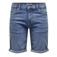 Short en Jean Bleu Homme ONLY & SONS Pim pas cher