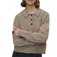 Pull Taupe Femme Vero Moda Exciting pas cher