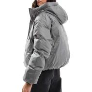 Doudoune Gris Femme Converse Synthetic Puffer vue 2