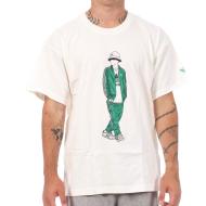 T-Shirt Blanc/Vert Homme Adidas Rn pas cher