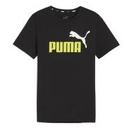T-Shirt Noir Garçon Puma Essentials Logo 586985