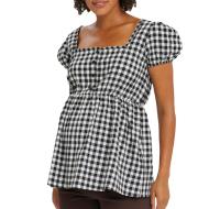 Top negro/blanco para mujer Mamalicious Lemma barato