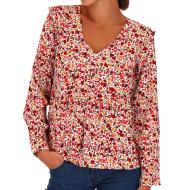 Blouse Blanche/Rose Femme Les Tropéziennes Baliste pas cher