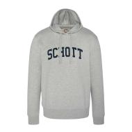 Sweat à capuche Gris Homme Schott Logo
