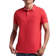 Polo Rouge Homme Superdry Classic Piques