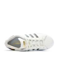 Baskets Blanche/Marron Femme Adidas Superstar vue 4