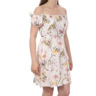 Robe Blanche à Fleurs Femme Vero Moda Easy 10263302