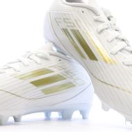 Chaussures de football Blanches/Doré Garçon Adidas F50 League vue 7