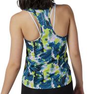 Top Jaune/Vert Femme New Balance Accelerate Tank vue 2