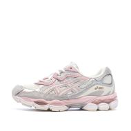 Weiße/rosa Herren-Sneaker Asics Gel-nyc günstig