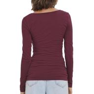 T-shirt Prune Femme Vero Moda Maxi My Ls Soft vue 2