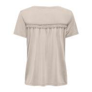 T-Shirt Beige Femme Only Free Life vue 2