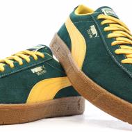 Baskets Vertes/Oranges Homme Puma Delphin vue 7