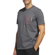 T-shirt Gris Homme Adidas City pas cher
