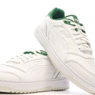 Baskets Blanches/Vertes Homme Puma Doublecourt03 vue 7