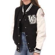 Veste Noir Femme Von Dutch Teddy Universitaire pas cher