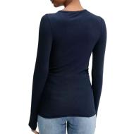 T-shirt Marine Femme Tommy Hilfiger Tjw Slim Ruched vue 2