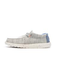 Chaussures Bleues/Grises Chiné Homme Hey Dude Wally Jersey