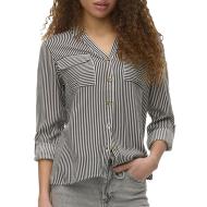Chemise Chocolat/Blanc Femme Vero Moda Bumpy pas cher