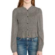 Le Temps Des Cerises Izzy Girls’ Black/Beige Long-Sleeved Shirt affordable