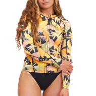 Haut de combinaison Orange/Noire Femme Billabong Peeky pas cher