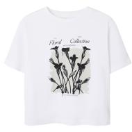 T-shirt Blanc Fille Name it Agmar