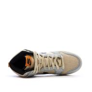 Dunk High Retro Beige/Bleu Homme Nike vue 4