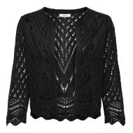 Cardigan Noir Femme JDY Sun 3/4 Cropped vue 2