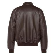Blouson cuir Marron Homme Schott LCJET vue 2