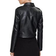 Veste Simili cuir Noire Femme Morgan Gurgy vue 2