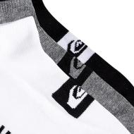 3er-Pack weiße/schwarze/graue Quiksilver-Herrensocken (3ankle) Ansicht 2