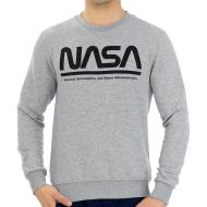 Sweat Gris Homme Nasa Crewneck pas cher