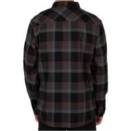 Chemises Manches Longues Noir/Gris Homme Salty Crew Flannel vue 2