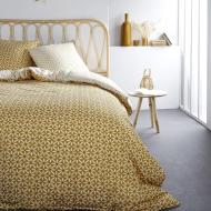 Parure de lit 220x240cm Jaune/Blanc Today Coton 57 Fils Sunshine pas cher