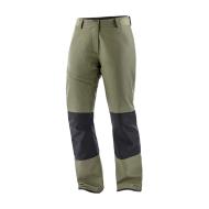 Pantalones de esquí verdes para mujer Salomon Bashley Puff barato