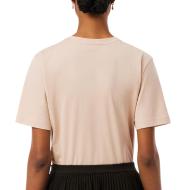T-shirt Beige Femme Lacoste Relaxed vue 2