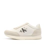 Baskets Blanches/Beiges Femme Calvin Klein Jeans Retro pas cher