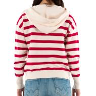 Pull Écru/Rouge Femme Morgan Ballo vue 2