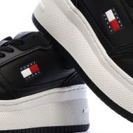 Baskets Noir Femme Tommy Hilfiger Retro vue 7