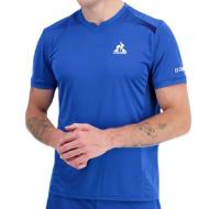 T-Shirt Bleu Homme Le Coq Sportif Tennis Pro pas cher