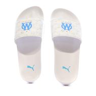 OM Claquettes Blanches/Turquoise Homme Puma Leadcat vue 3