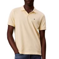 Gelbes Herren-Polohemd von Calvin Klein Jeans Ss Monogram Pique