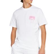 T-Shirt Blanc/Rose Homme Adidas Q12 pas cher