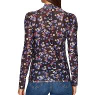 T-Shirt Manches Longues Noir/Bleu Femme Vila Volettis vue 2