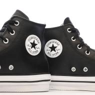 Baskets Noires Femme Converse All Star Eva vue 7