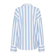 Chemise Rayures Bleu/Blanc Femme Pieces Liva vue 2