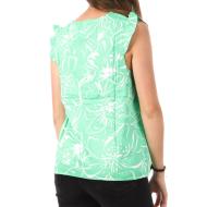 T-Shirt Vert Femme Only Alma Life vue 2