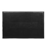 Tapis Extérieur Noir Luance 45x70cm Welcome Picot pas cher
